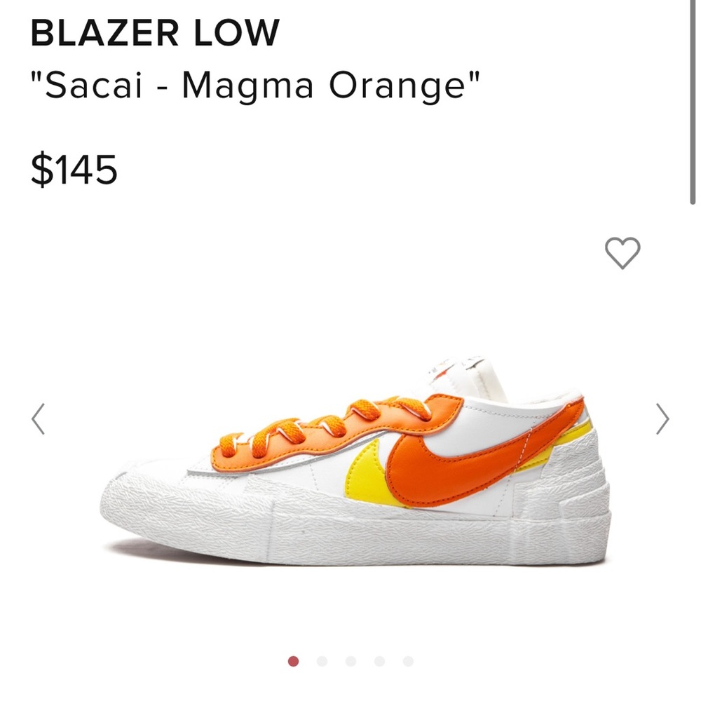 Nike Blazer Low Sacai Magma